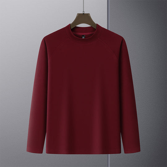 Herren Premium-Mockneck-Pullover aus feinem Woll-Mix mit Raglanärmeln Shop Nory