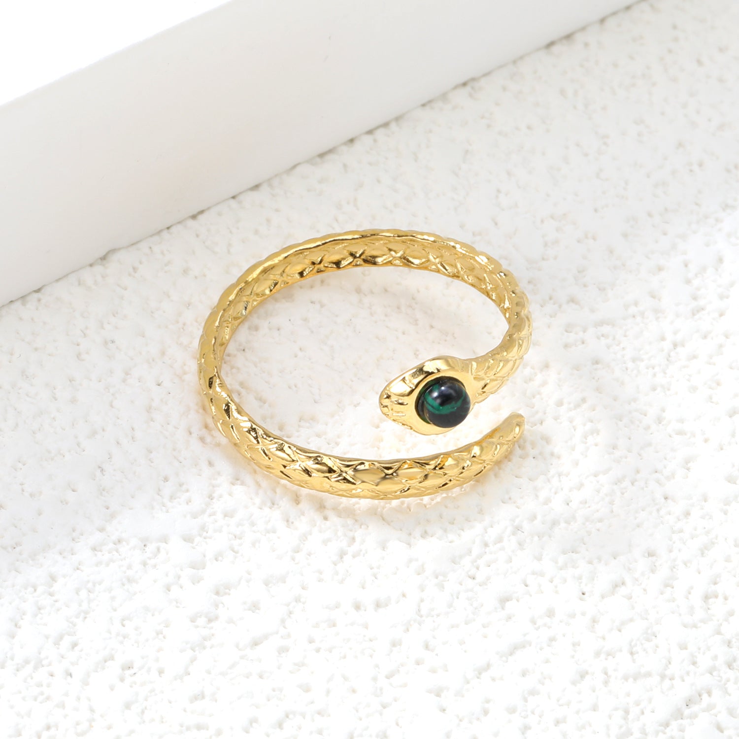 Damen verstellbarer Ring mit elegantem Schlangen-Design und funkelndem Zirkonia Shop Nory