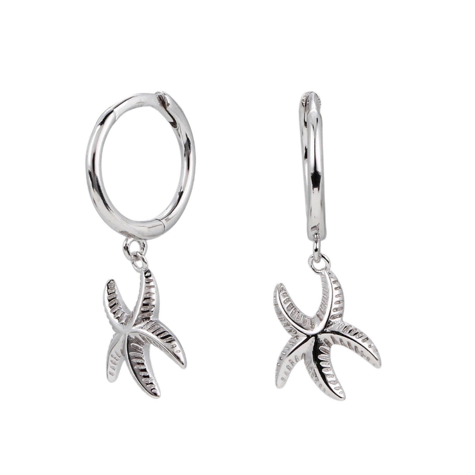 Damen Ohrhänger mit maritimem Sternmuster aus 925 Sterling Silber Shop Nory