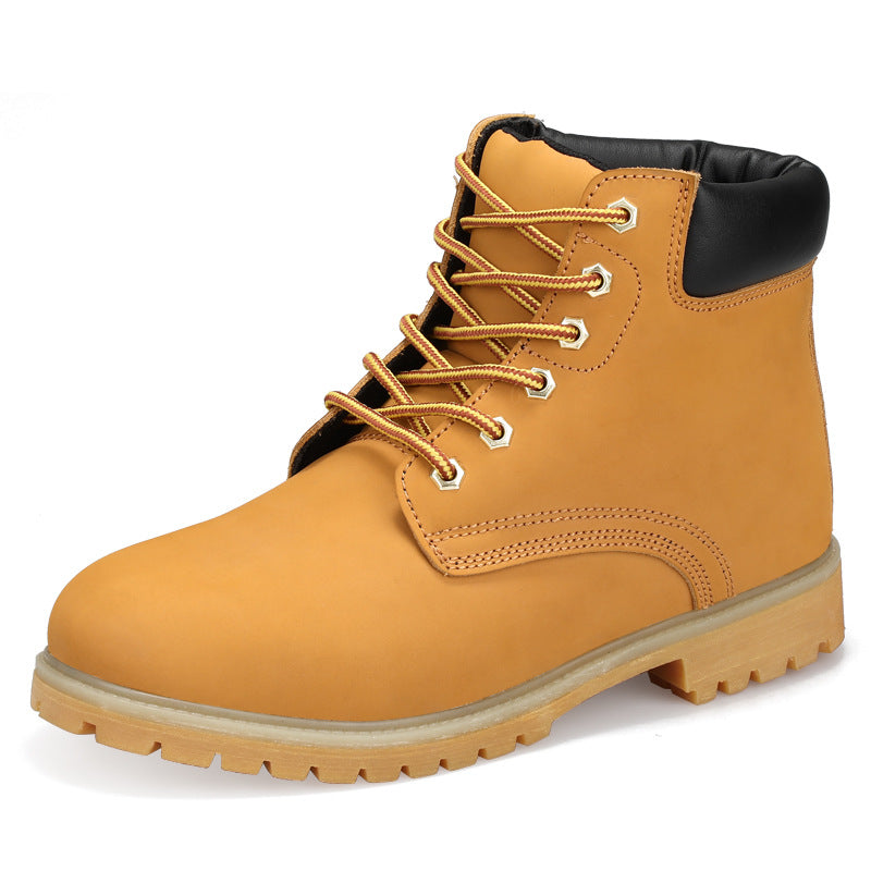 Herren robuster Outdoor-Schnürboot mit rutschfester Sohle und gepolsterter Knöchelstütze Shopnory