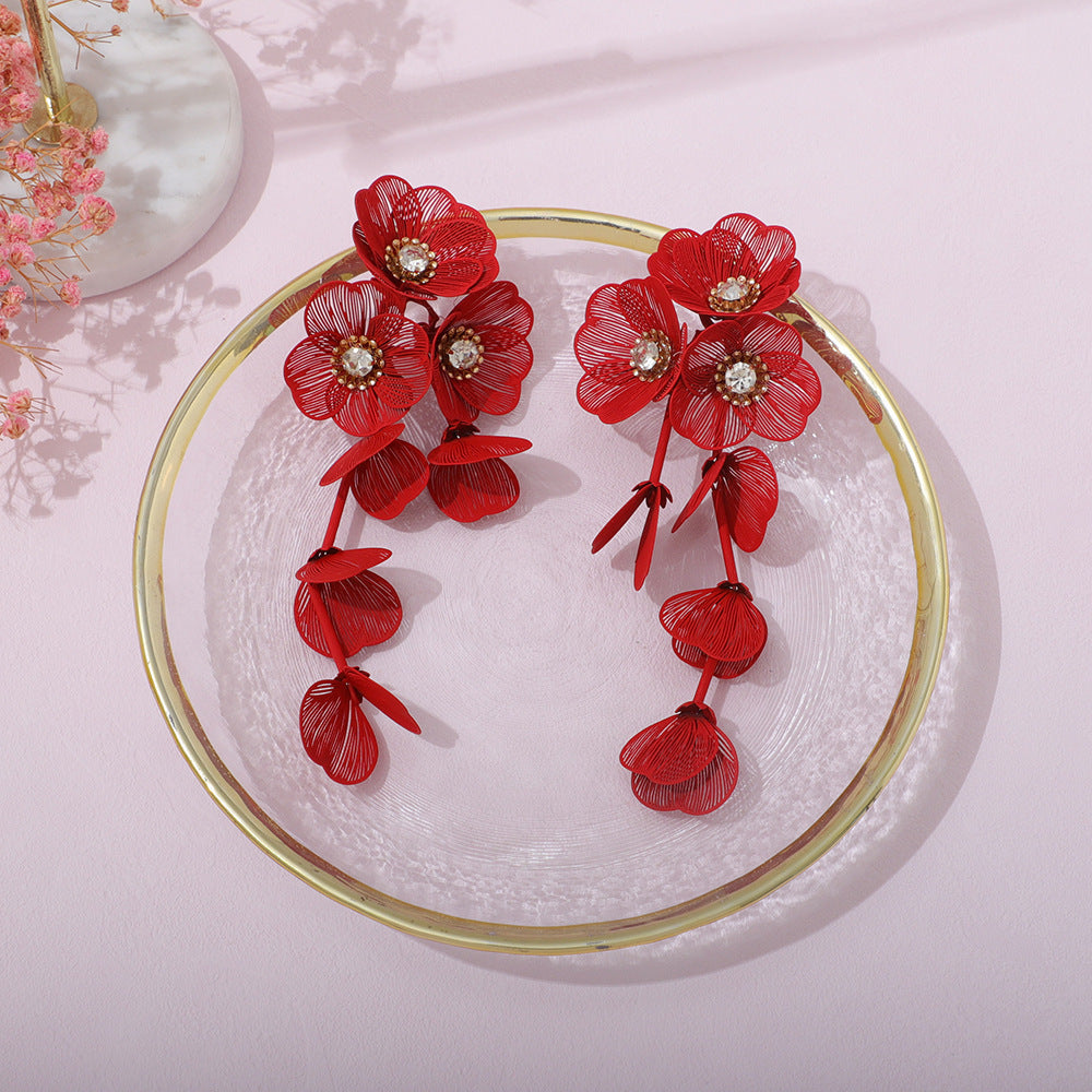 Damen Ohrhänger im eleganten floralen Design Shop Nory