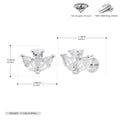 Damen Ohrstecker mit funkelndem Zirkon in elegantem Blumenmotiv Shop Nory