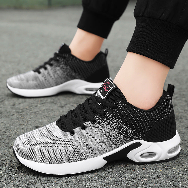 Herren nan leichter Strick-Running-Sneaker mit gepolsterter Fersenstütze und sichtbarer Luftkissen-Zwischensohle Shop Nory