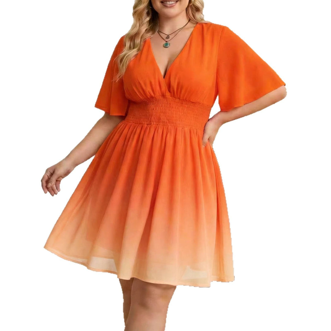 Damen Ombre-Modekleid
