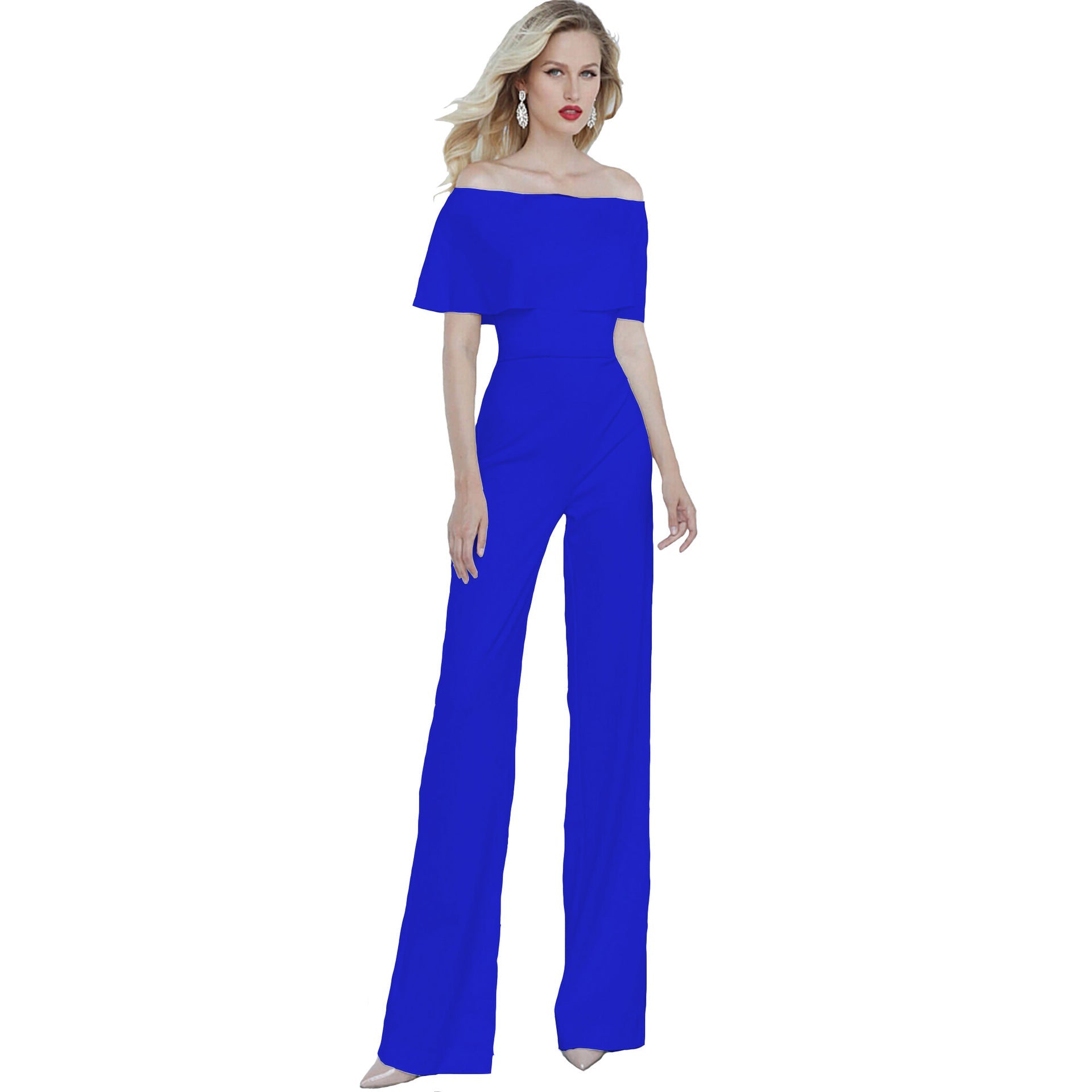 Shopnory | Eleganter V-Ausschnitt Jumpsuit