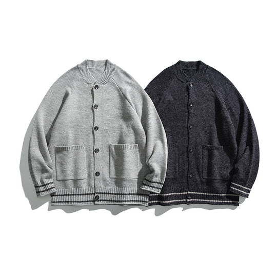 Unisex Boxy-Cardigan aus Feinstrick mit Raglanärmeln und aufgesetzten Taschen Shop Nory