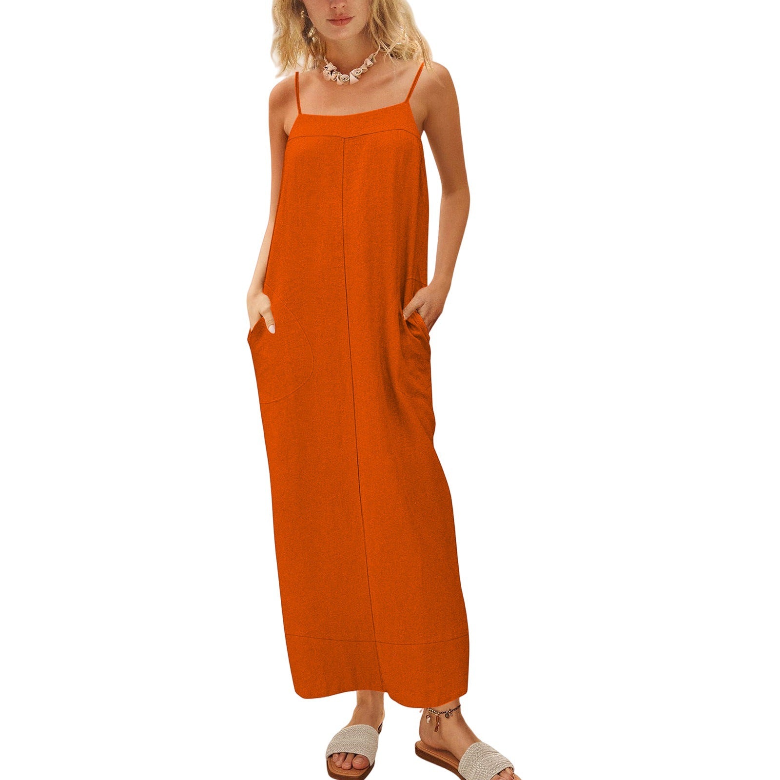Damen Sommerkleid mit seitlichen Taschen