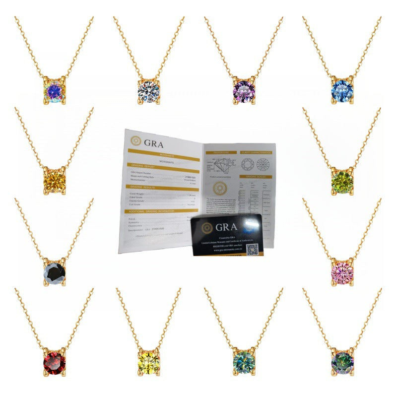 Damen elegante Halskette mit funkelndem Kristall Shop Nory