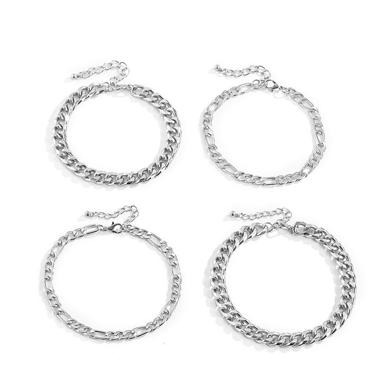 Damen modernes Fußkettchen mit mehrlagigem Kettendesign Shop Nory
