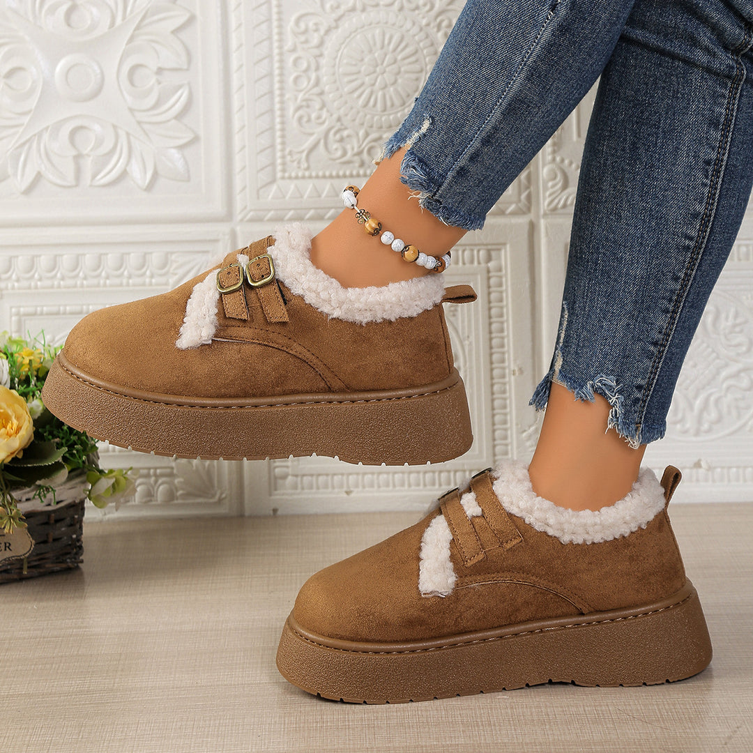 Damen Gefütterte Schnür‑Sneaker mit Kunstfellfutter und Plateau‑Sohle Shop Nory