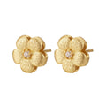 Damen Blumenohrringe mit Kristallakzent Shop Nory