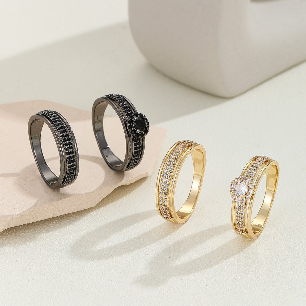 Damen eleganter Ring mit funkelnden Zirkonia Shop Nory