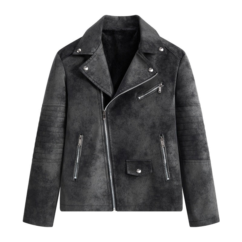 Herren Modische Kunstleder-Blousonjacke Shop Nory