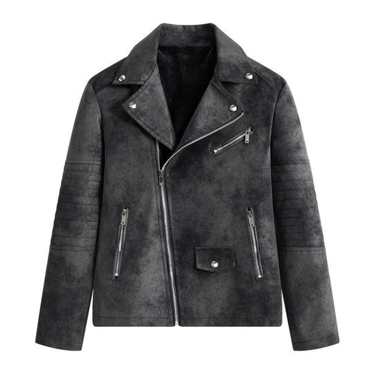 Herren Modische Kunstleder-Blousonjacke Shop Nory