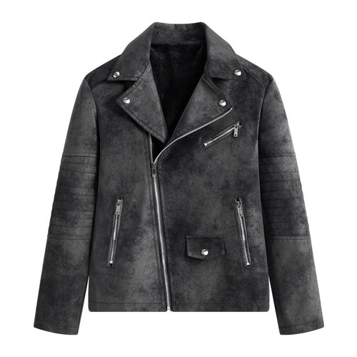 Herren Modische Kunstleder-Blousonjacke Shop Nory