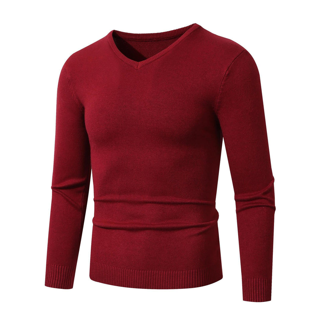 Herren V-Ausschnitt Pullover aus hochwertiger Baumwolle