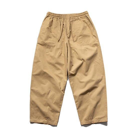 Herren Weite Relaxed-Cargo-Hose mit elastischem Tunnelzugbund und aufgesetzten Beuteltaschen Shop Nory