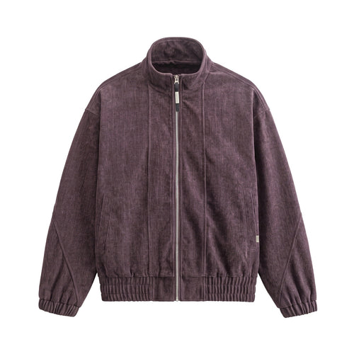 Unisex Boxy‑Bomberjacke aus strukturiertem Denim‑Optik mit hohem Stehkragen Shop Nory