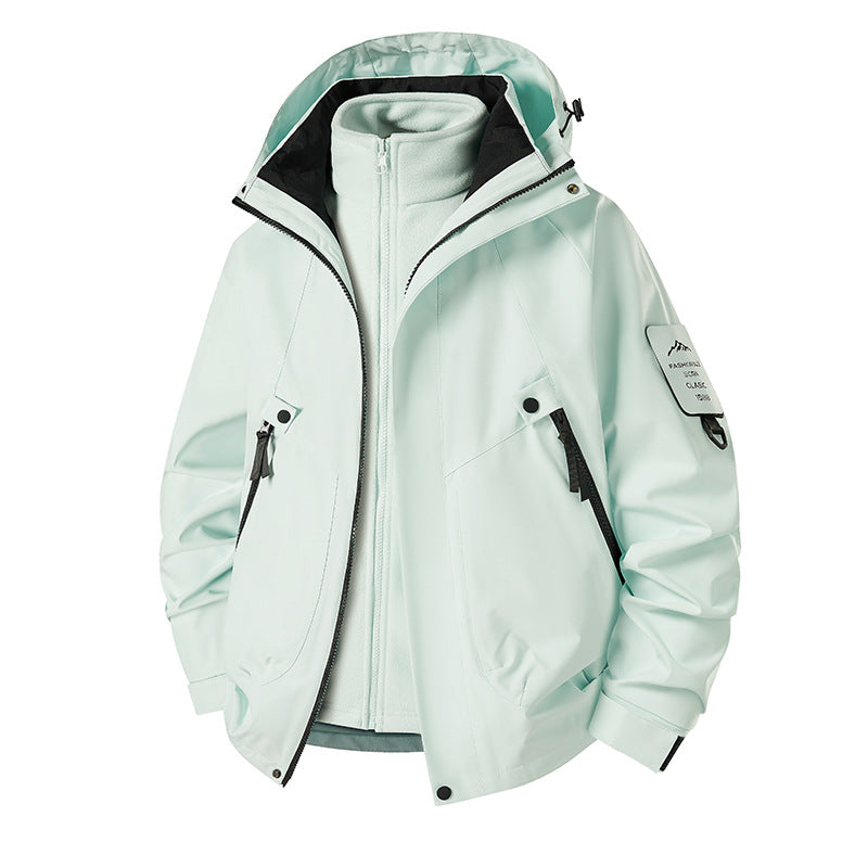 Herren 3‑in‑1 Softshell-Parka mit abnehmbarer Fleece-Innenjacke und technischer Kapuze Shop Nory