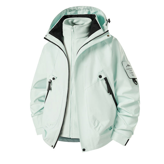 Herren 3‑in‑1 Softshell-Parka mit abnehmbarer Fleece-Innenjacke und technischer Kapuze Shop Nory