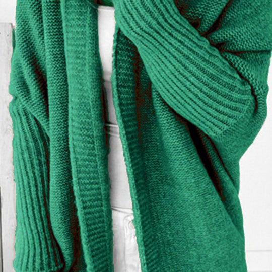 Damen Longline Kapuzen-Strickcardigan mit offener Front Shop Nory