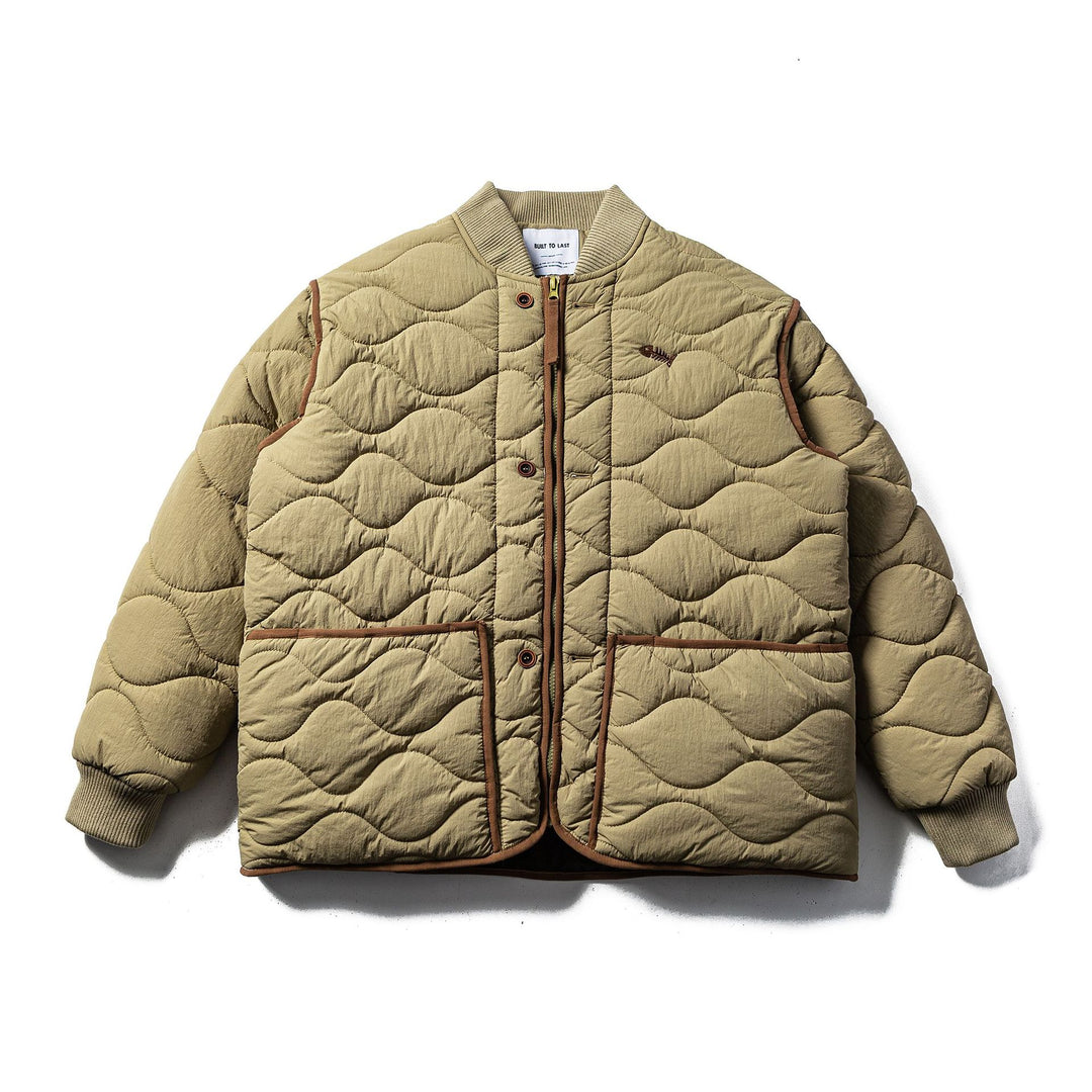 Herren Gestepptes Boxy‑Blouson mit Wellensteppung und Lederpaspel Shop Nory