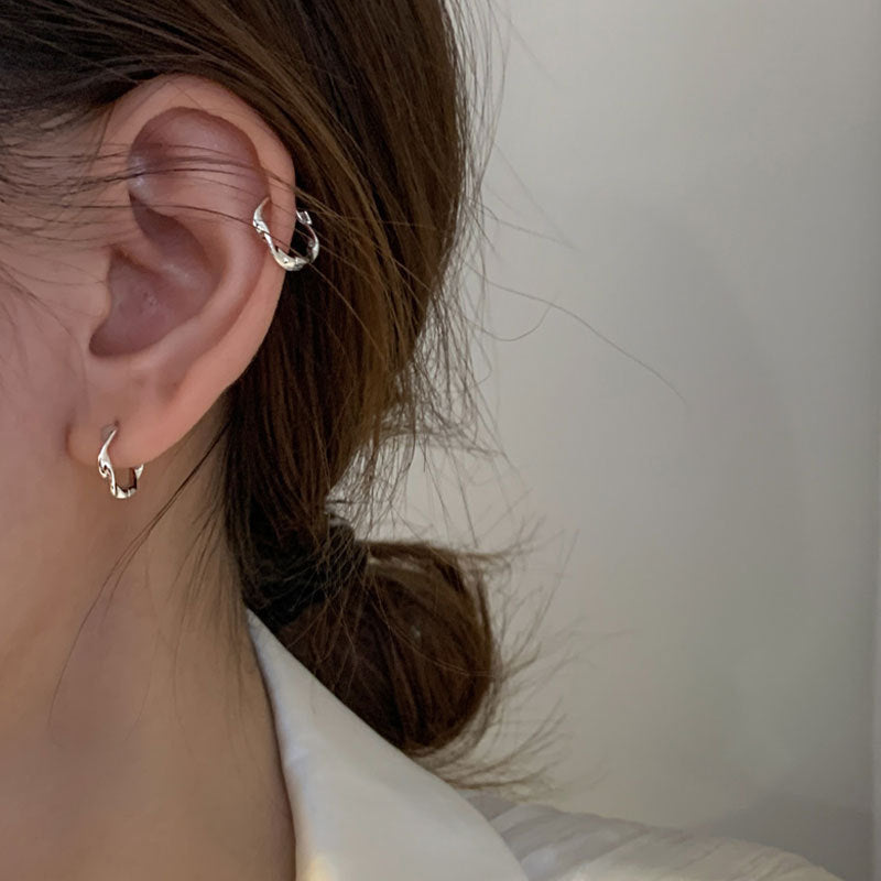 Damen Ohrhänger mit modernem, geschwungenem Design Shop Nory