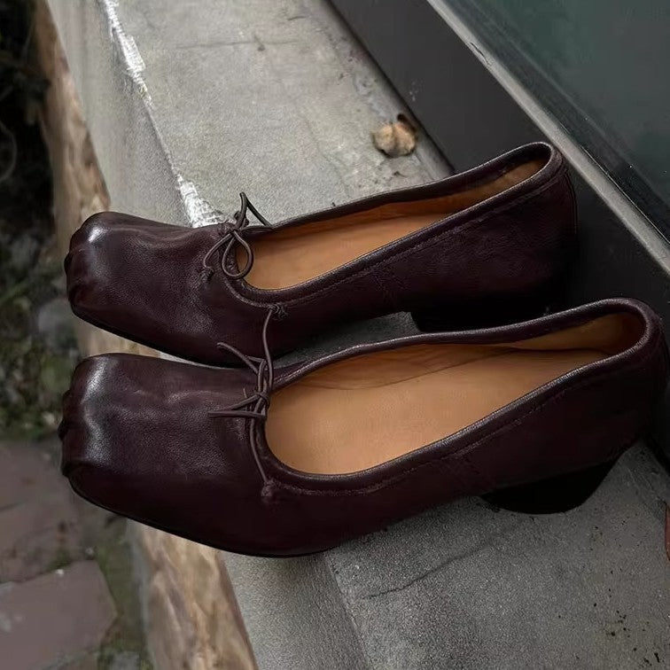 Damen Bequeme Ballerinas mit besonderem Zehendesign