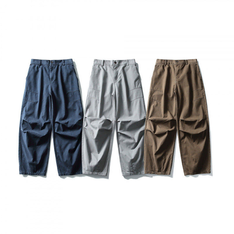 Unisex Weite Utility-Cargo-Hose im Relaxed-Fit mit Knieabnähern und elastischem Saum Shop Nory
