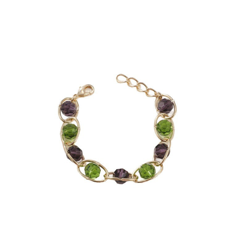 Damen Armband mit funkelnden Kristallperlen Shop Nory