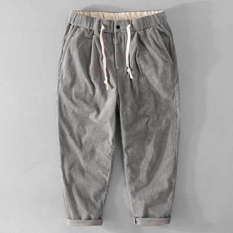 Herren Kordhose im Relaxed‑Tapered mit Kordelzugbund und Umschlag Shop Nory