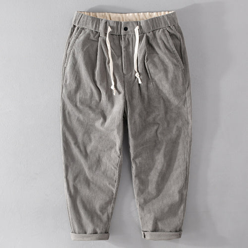 Herren Kordhose im Relaxed‑Tapered mit Kordelzugbund und Umschlag Shop Nory
