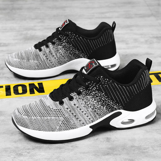 Herren nan leichter Strick-Running-Sneaker mit gepolsterter Fersenstütze und sichtbarer Luftkissen-Zwischensohle Shop Nory