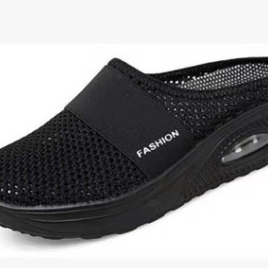 Damen Atmungsaktive Strick‑Mule mit Luftkissen‑Plateau Shop Nory