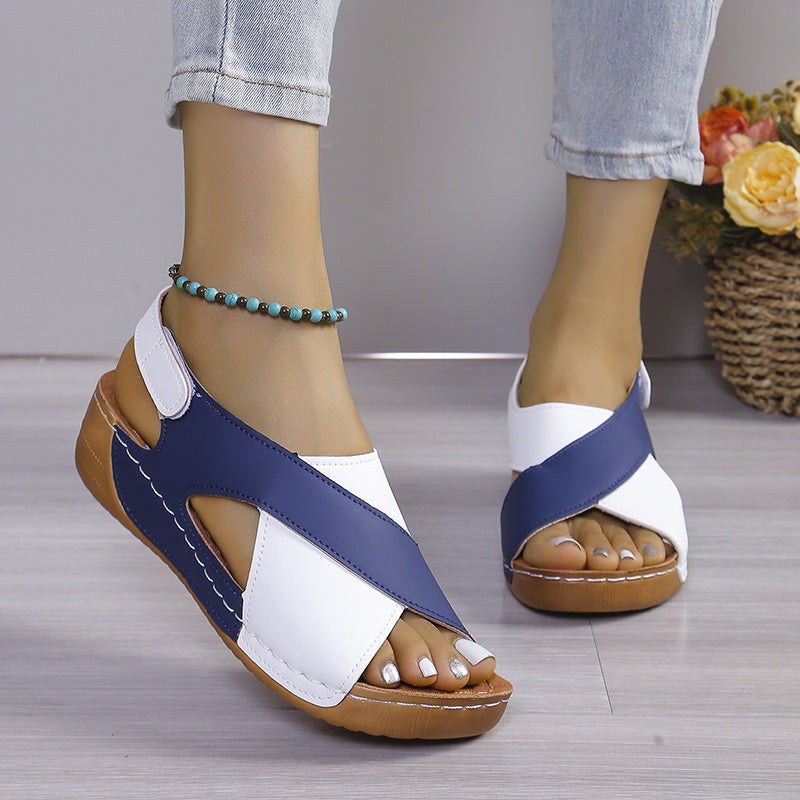 Damen modische Sandalen mit verstellbarem Riemen und anatomischem Fußbett Shopnory