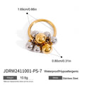 Damen Multi-Layer Ring mit Edelstahlperlen und modernem Design Shop Nory