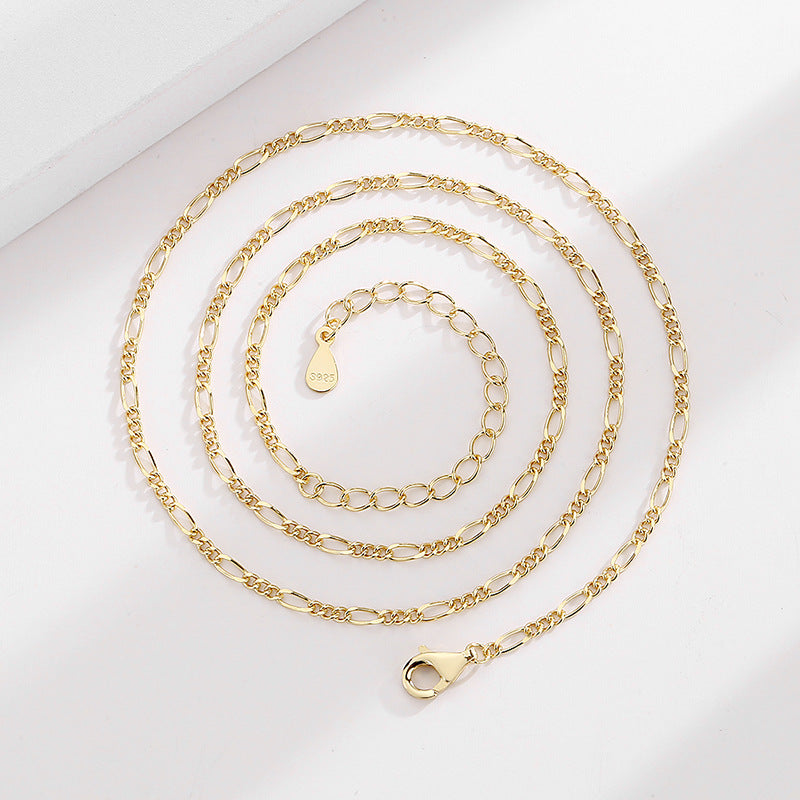 Damen feine Goldkette mit stilvollem Gliederdesign Shop Nory