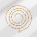 Damen feine Goldkette mit stilvollem Gliederdesign Shop Nory