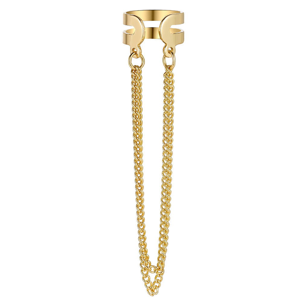 Damen Modeschmuck Ohrcuff mit elegantem Kettenakzent Shop Nory