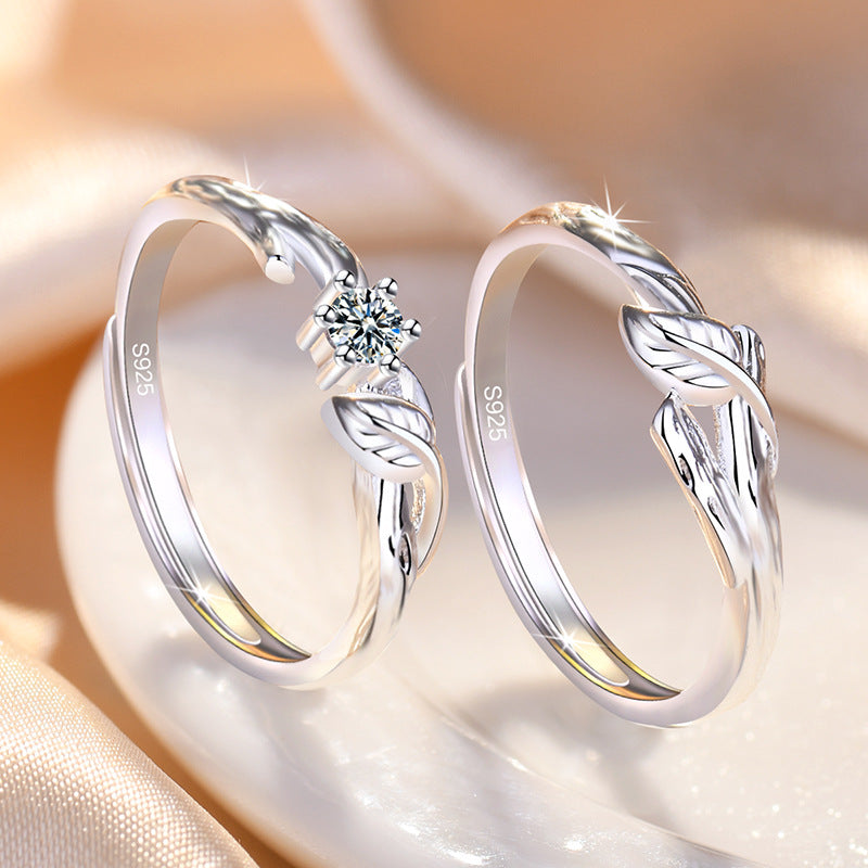 Damenring mit kunstvollem Blattdesign und eleganten Details Shop Nory