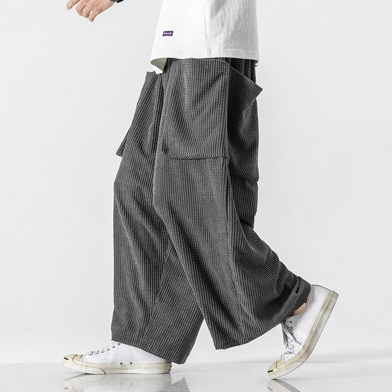 Herren Weite Cord-Culotte mit großen aufgesetzten Klappentaschen Shop Nory