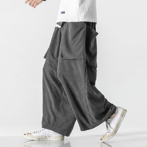 Herren Weite Cord-Culotte mit großen aufgesetzten Klappentaschen Shop Nory