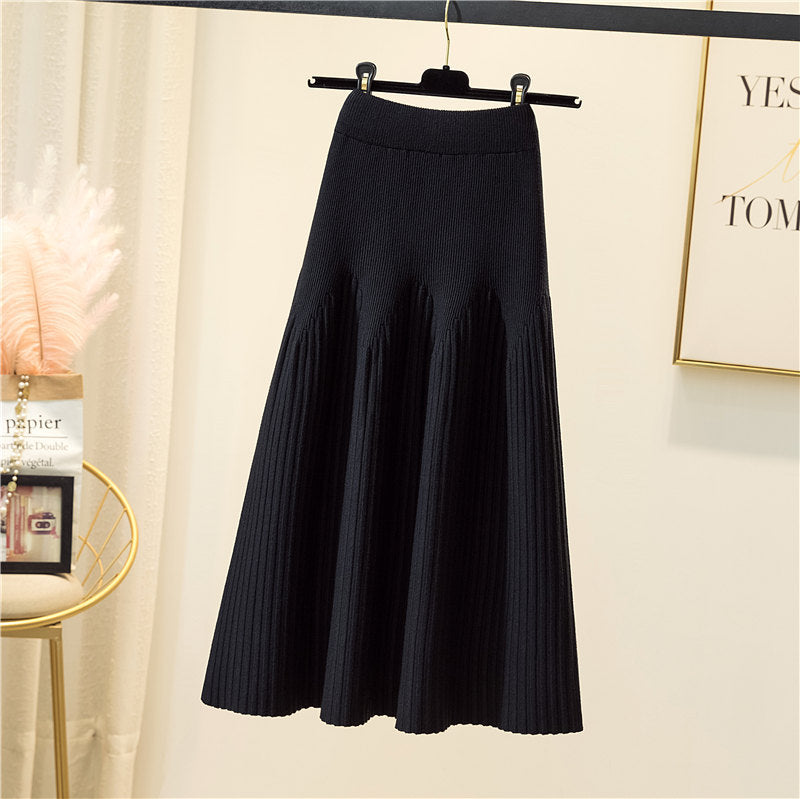 Damen Eleganter Plissee-Maxiröck mit voluminösem Saum Shop Nory
