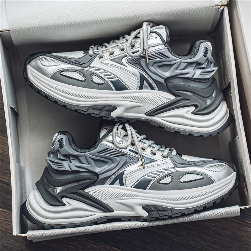 Herren Voluminöse Laufsneaker mit dicker Profilsohle und atmungsaktivem Mesh-Obermaterial Shopy Nory