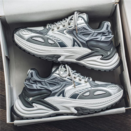 Herren Voluminöse Laufsneaker mit dicker Profilsohle und atmungsaktivem Mesh-Obermaterial Shopy Nory