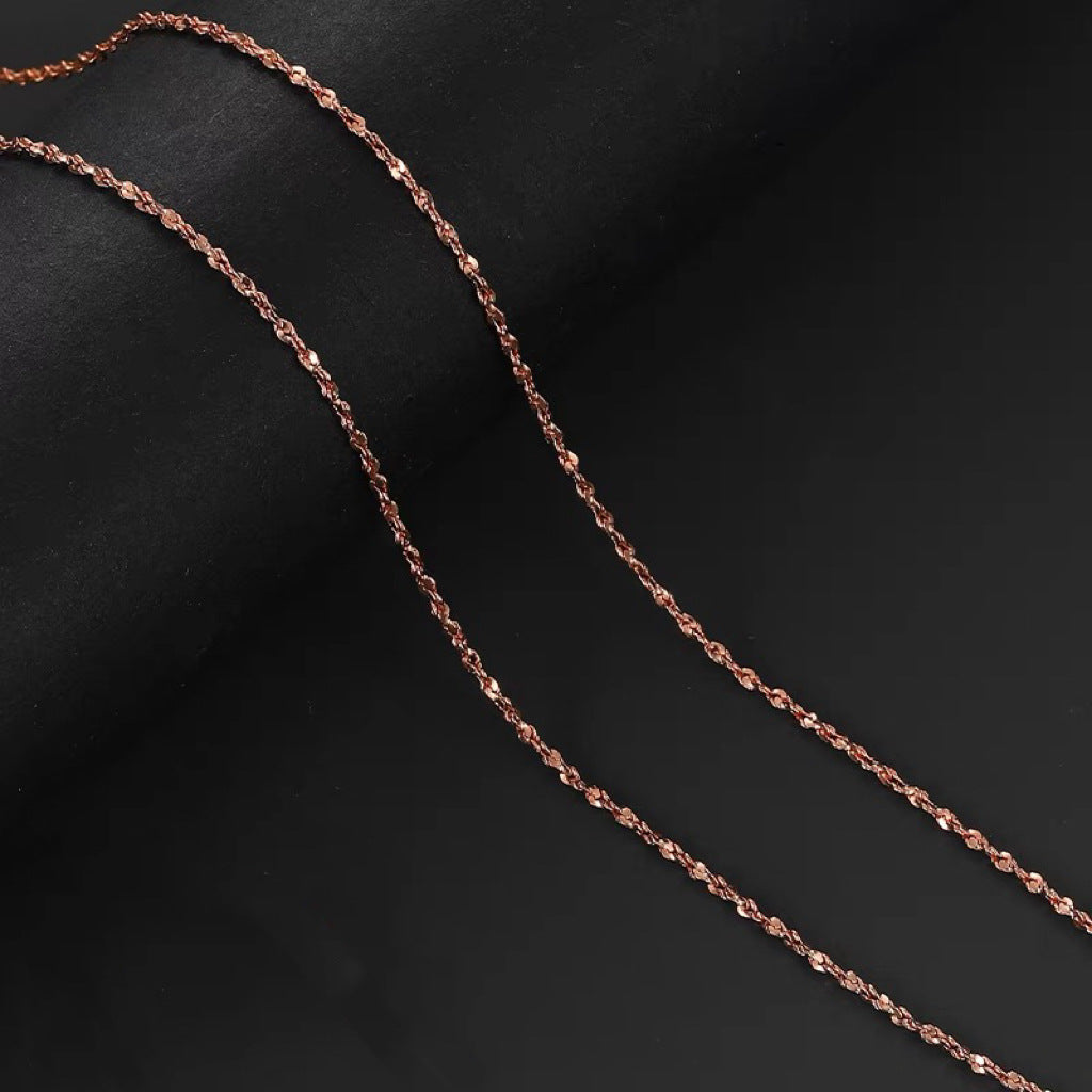 Damen Elegante Gedrehte Link Ketten Halskette Shop Nory