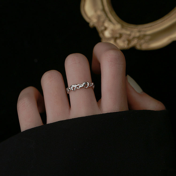 Damen Zierlicher und filigraner Ring mit verschlungenem Design Shop Nory