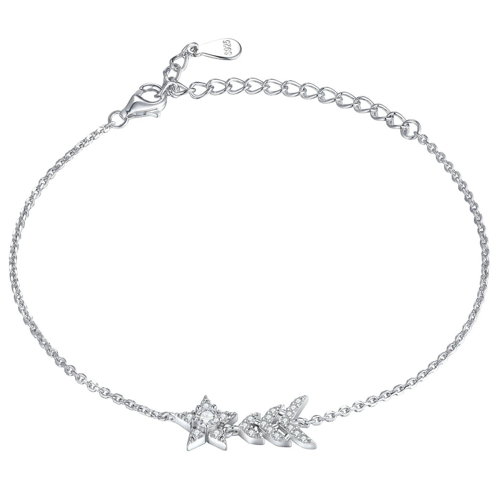 Damen Ring mit funkelndem Sternen-Design und hochwertigem Zirkonia-Besatz Shop Nory
