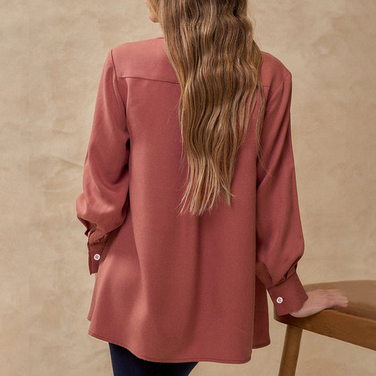 Damen Oversize-Hemd mit Biesen und Ballonärmeln Shop Nory