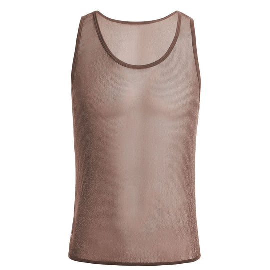 Herren Sportliches Netz-Tanktop